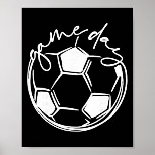Poster Maman de footballeur parent de jour de match 