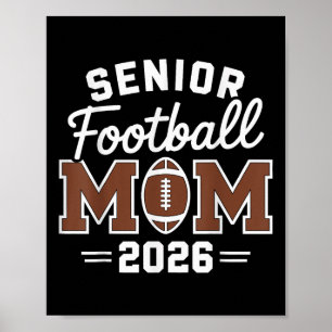 Poster Maman de footballeur senior fière année senior mam