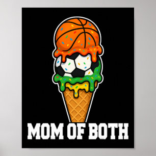 Poster Maman de footballeur Sketll Glace qui coule Jour d
