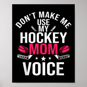 Poster Maman de hockey Joueuse d'équipe Fête des mères Te