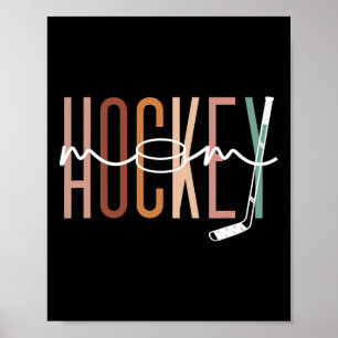 Poster Maman de hockey Maman de hockey Vie de maman migno