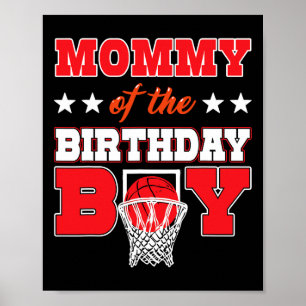 Poster Maman de la fête d'anniversaire du garçon Ller Fam