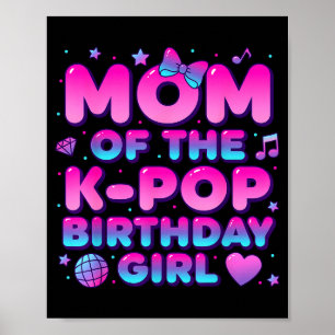 Poster Maman de la fille qui fête son anniversaire k pop