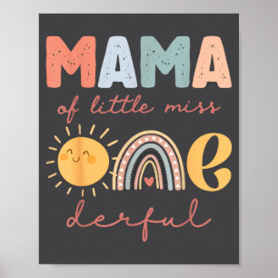 Poster Maman de Little Miss Onederful premier anniversair