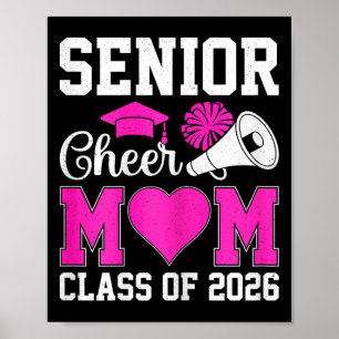 Poster Maman de meneuse de claque senior classe de 2026 r