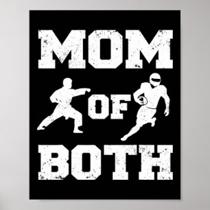 Poster Maman Des Deux Funny Footll Karate Maman