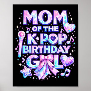 Poster Maman des filles d'anniversaire de k-pop musique c