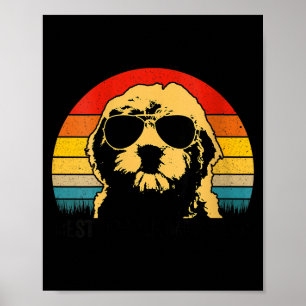 Poster Maman doodle femme maman goldendoodle rétro mamans