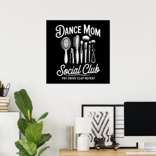 Poster Maman du club social de maman de danse