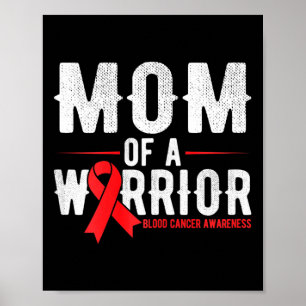 Poster Maman du guerrier Sensibilisation au cancer du san