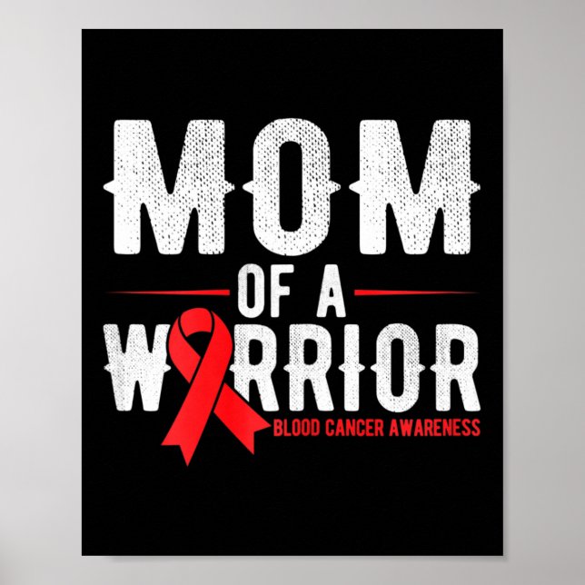 Poster Maman du guerrier Sensibilisation au cancer du san (Devant)