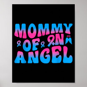 Poster Maman d'un ange souvenir de perte de bébé 