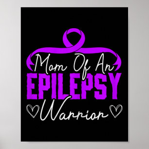 Poster Maman d'un guerrier de l'épilepsie Soutien de l'ép