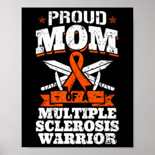 Poster Maman D'Un Guerrier De Sclérose En Plain Mme Ribbo