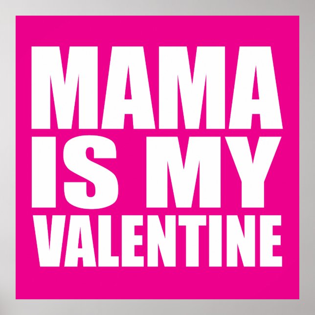 Poster Maman est ma valentine (Devant)