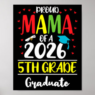 Poster Maman fière drôle d'un élève de la promotion 2026 