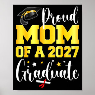 Poster Maman fière d'un étudiant diplômé en 2027 dernier