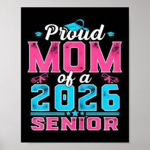 Poster Maman fière senior féminine ambiance fête de remis