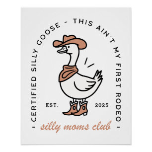 Poster Maman fille fille stupide poule club mère mère de