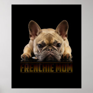 Poster maman frenchie   cadeau de maman bulldog