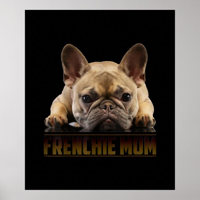 Poster maman frenchie | cadeau de maman bulldog (Devant)