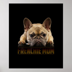 Poster maman frenchie   cadeau de maman bulldog