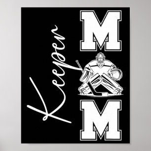 Poster Maman Gardien De Hockey D'une Maman Gardien De But