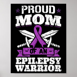 Poster Maman guerrière de l'épilepsie Trouble de crise ép