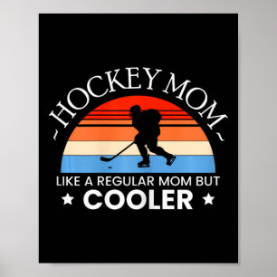 Poster Maman Hockey sur glace Joueuse Gardien de but Pati