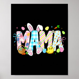 Poster Maman lapin oeufs drôles pour maman femmes mères g