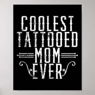 Poster Maman Léopard Tatouée Maman Enceinte Tatouée Maman