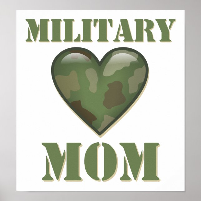 Poster Maman militaire (Devant)