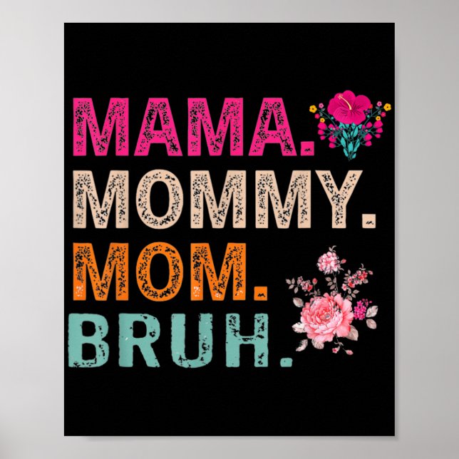 Poster Maman Noun Définition Funny Mama Fête des mères (Devant)