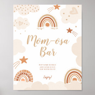 Poster Maman-osa bar Boho Arc-en-ciel