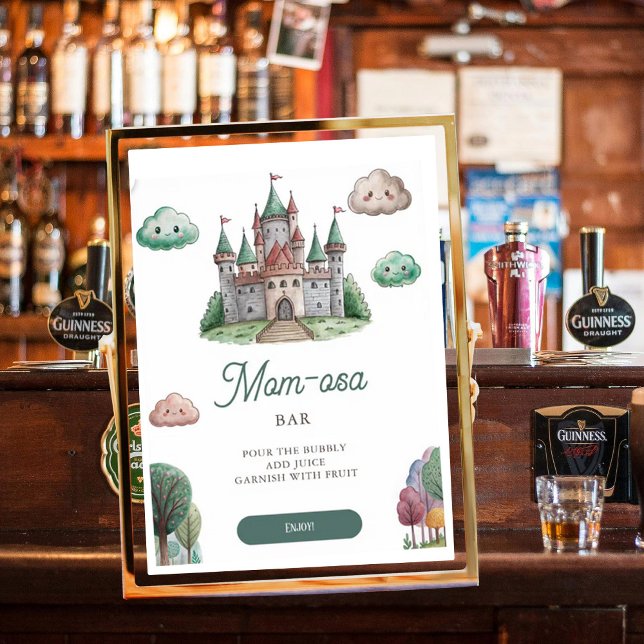 Poster Maman-osa Il était une fois un Baby shower de chât (Créateur téléchargé)