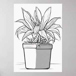 Poster Maman Plante Jardinage Intérieur Succulentes Pouce