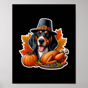 Poster Maman propriétaire de chien Black And Tan Coonhoun