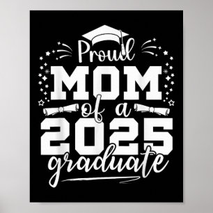 Poster Maman Senior 2025 Fier Maman D'Une Classe De 2025 
