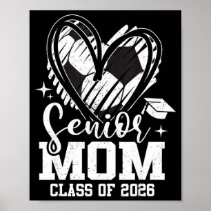 Poster Maman senior Cl de 2026 Football Promotion Cœur 