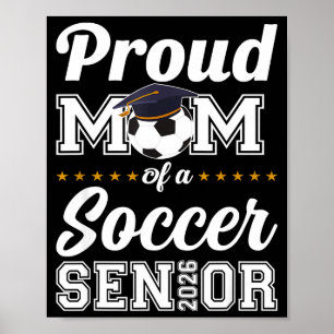 Poster Maman senior Cl de 2026 Maman de footballeuse Dipl
