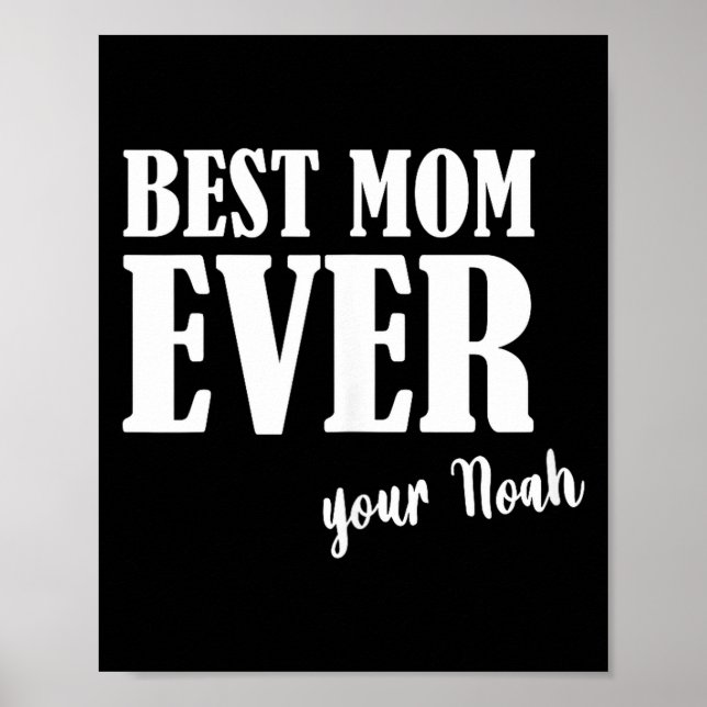 Poster Maman toujours _ femmes mère maman prénom noah (Devant)