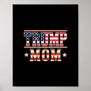 Poster Maman Trump Bonne Fête des Mères Maman Conservatri