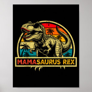 Poster Mamasaurus Rex Trex Dinosaure Maman Saurus Rex Fam