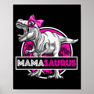 Poster Mamasaurus T-rex Apparié Drôle Mère Saurus Dino