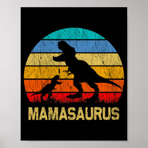 Poster Mamasaurus T Rex Dinosaure Maman Saurus Famille T