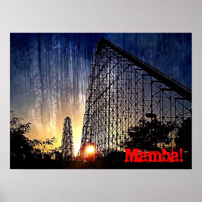 Poster Mamba Rollercoaster World's of Fun Kansas City (Devant)