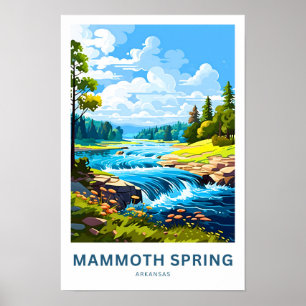 Poster Mammoth Spring Arkansas Travel Imprimer
