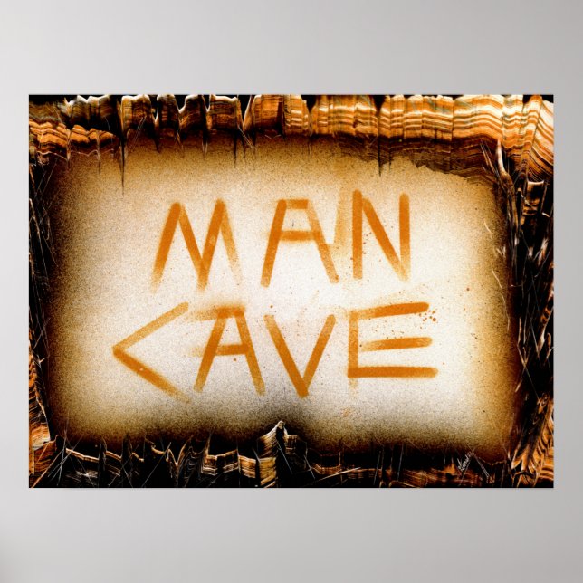 Poster Man Cave Slate (Devant)