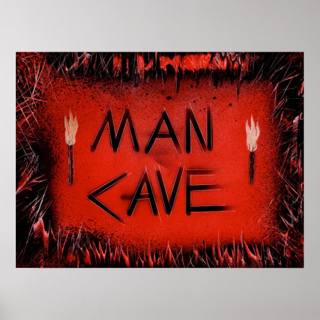 Poster Man Cave Torches (Devant)