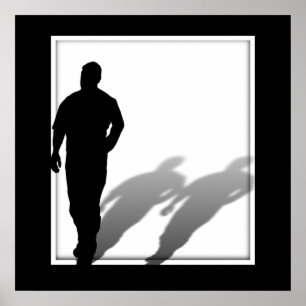 Poster Man Missing Man Silhouette